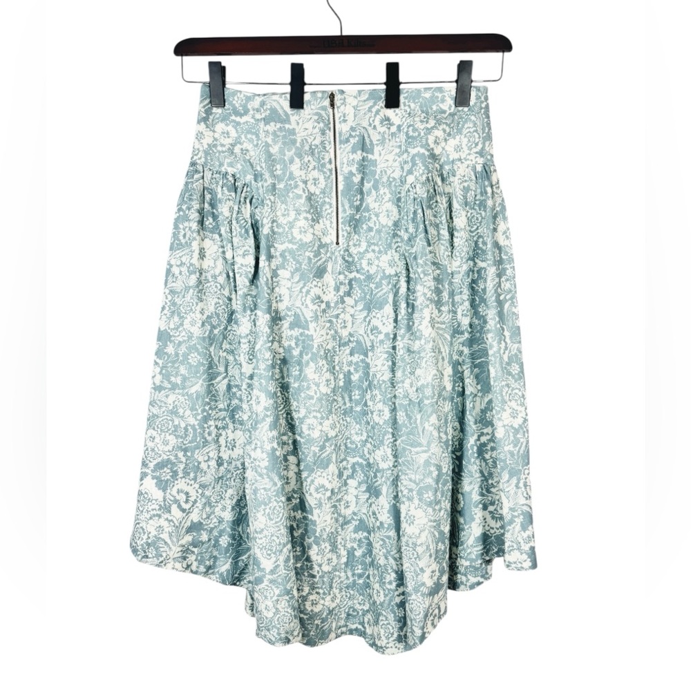 Anthropologie Blue Floral Linen Midi Skirt 14
NWT - Picture 8 of 13